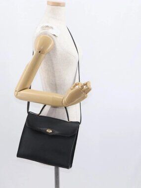 Christian Dior Honeycomb Canvas Hand Bag PVC 2way Black Gold Auth ep12478